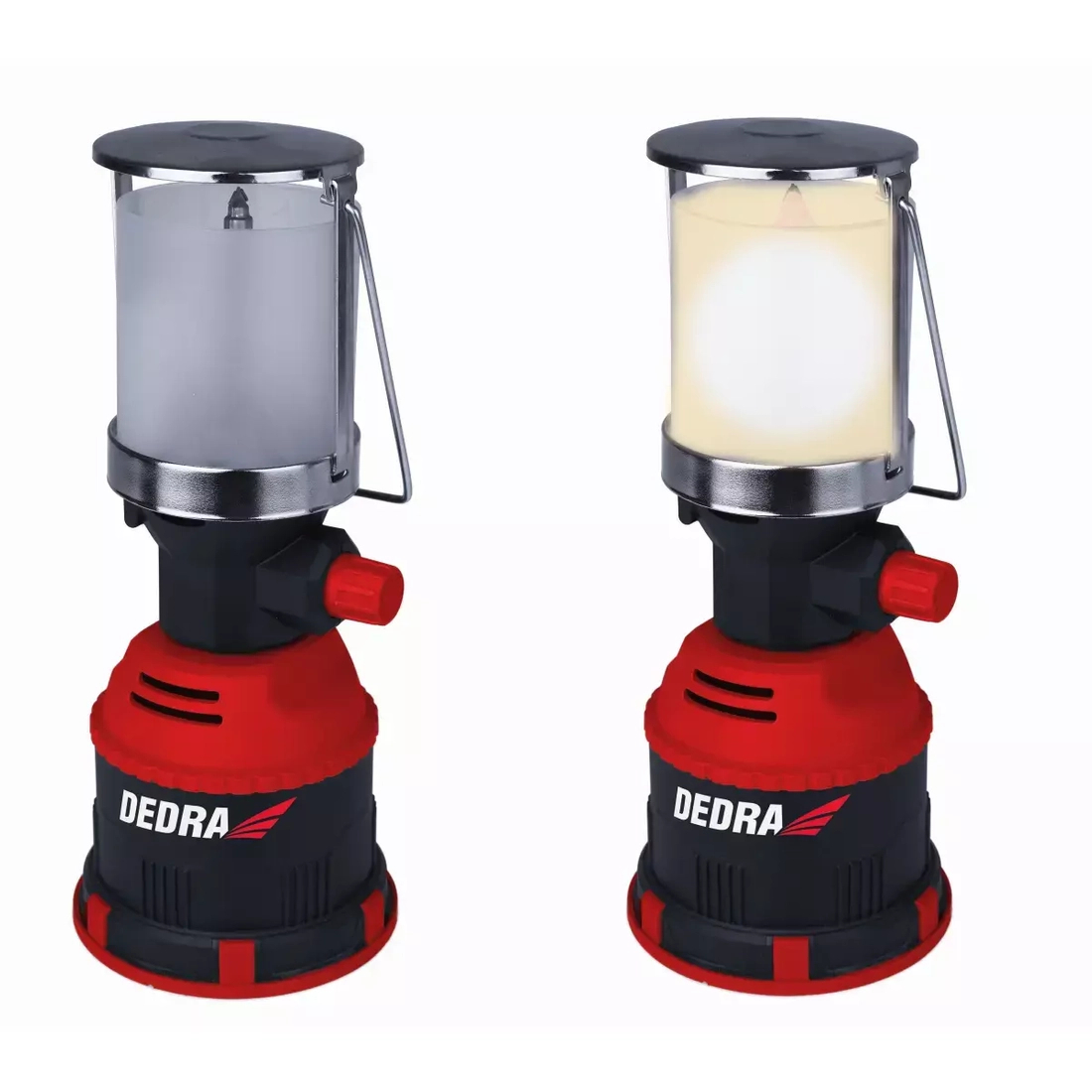 DEDRA 31A005 Lampa turystyczna gazowa z zapłonem PIEZO