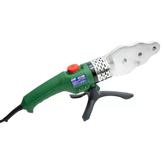 ZGRZEWARKA DO RUR I ZŁĄCZEK Z TWORZYW SZTUCZNYCH DEDRA DED7514 1500W, WALIZKA METALOWA, ZAKRES 16-63MM, PE, PP, PB