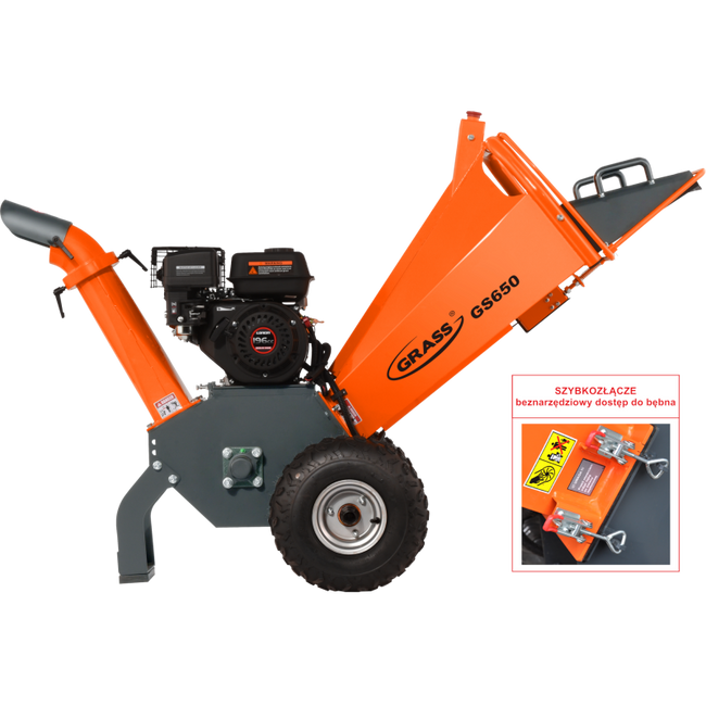 GRASS GS650 spalovací drtič větví o průměru 10 cm ! GRASS GS650 = Lumag Rambo HC10 / CEDRUS RB02 - EWIMAX - OFICIÁLNÍ DISTRIBUTOR - AUTORIZOVANÝ PRODEJCE CEDRUS