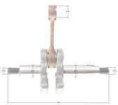 Klikový hřídel Kawasaki TJ53E 49119-0012