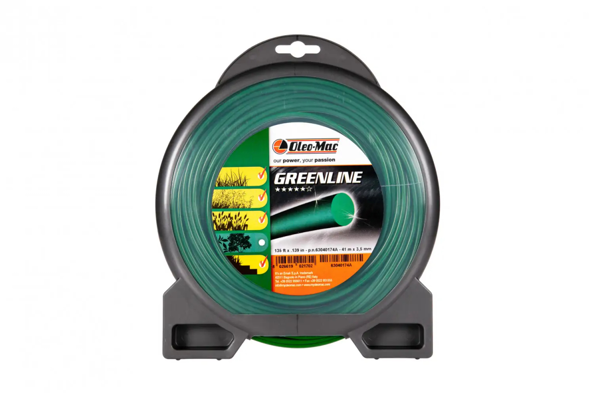 Żyłka tnąca Oleo-Mac 3,5 mm 46 m profil okrągły Greenline