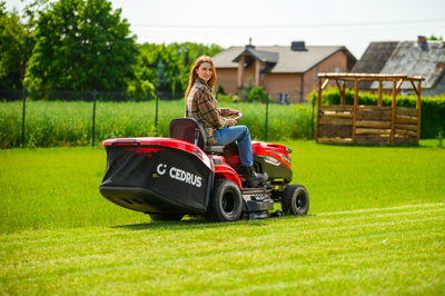 CEDRUS C-TRAC 92HC Rear-Dump Self-Propelled Lawn Mower with 92cm HYDROSTAT RECYCLING VELOPMENTS C-TRAC-92HC EWIMAX OFFICIAL DISTRIBUTOR - AUTHORIZED DEALER CEDRUS
