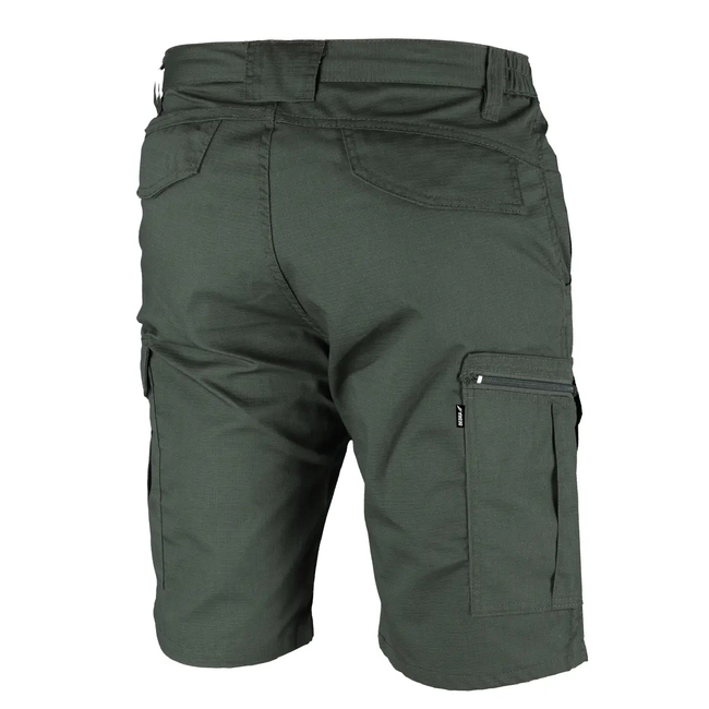 Szorty robocze ripstop+spandex rozm.S, 220g/m2, ciemnozielone