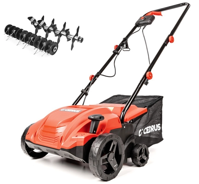 CEDRUS WE32 2 v 1 provzdušňovač trávníku + 2 válce 1500W / 32cm CEDWE32 - EWIMAX - OFICIÁLNÍ DISTRIBUTOR - AUTORIZOVANÝ PRODEJCE CEDRUS