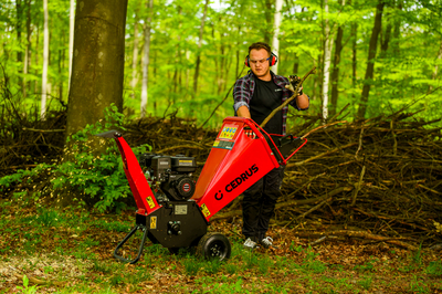 Cedrus RB02 rozdrabniacz spalinowy rębak do gałęzi 10 cm Loncin 6,5 KM