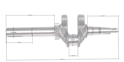 Zongshen Xp200A 6.5Hp 25Mm 70Mm crankshaft 100058893