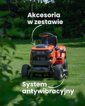 TRAKTOR GRASS GR102H TRAKTOREK OGRODOWY DO TRAWY Z TYLNYM WYRZUTEM KOSIARKA SAMOJEZDNA SPALINOWA DO TRAWY HYDROSTAT 102cm Loncin 452