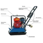 DEDRA DED8830 soil compactor 88KG 5.5km TRANSPORTING WHEELS - OFFICIAL DISTRIBUTOR - AUTHORIZED DEALER DEDRA