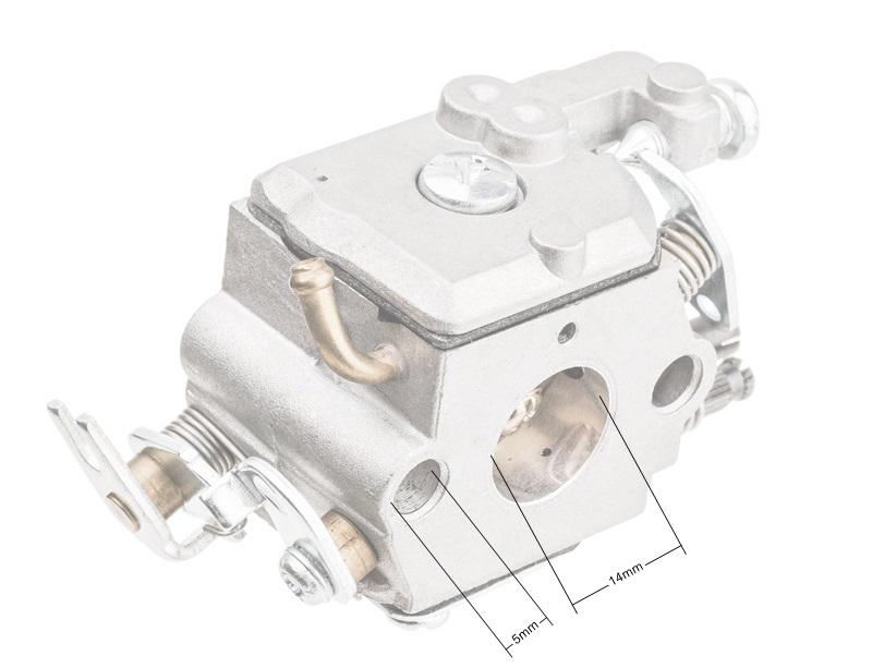 Gaźnik Husqvarna 323R 325R PJ32505 - wymiary orientacyjne 2