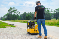 CEDRUS ZG05 ZAGĘSZCZARKA DO GRUNTU SPALINOWA 260 KG Z REWERSEM HYDRAULICZNYM DWUKIERUNKOWA PRZÓD-TYŁ UBIJARKA PŁYTOWA 13 KM + PŁOZY POSZERZAJĄCE - AUTORYZOWANY DEALER CEDRUS