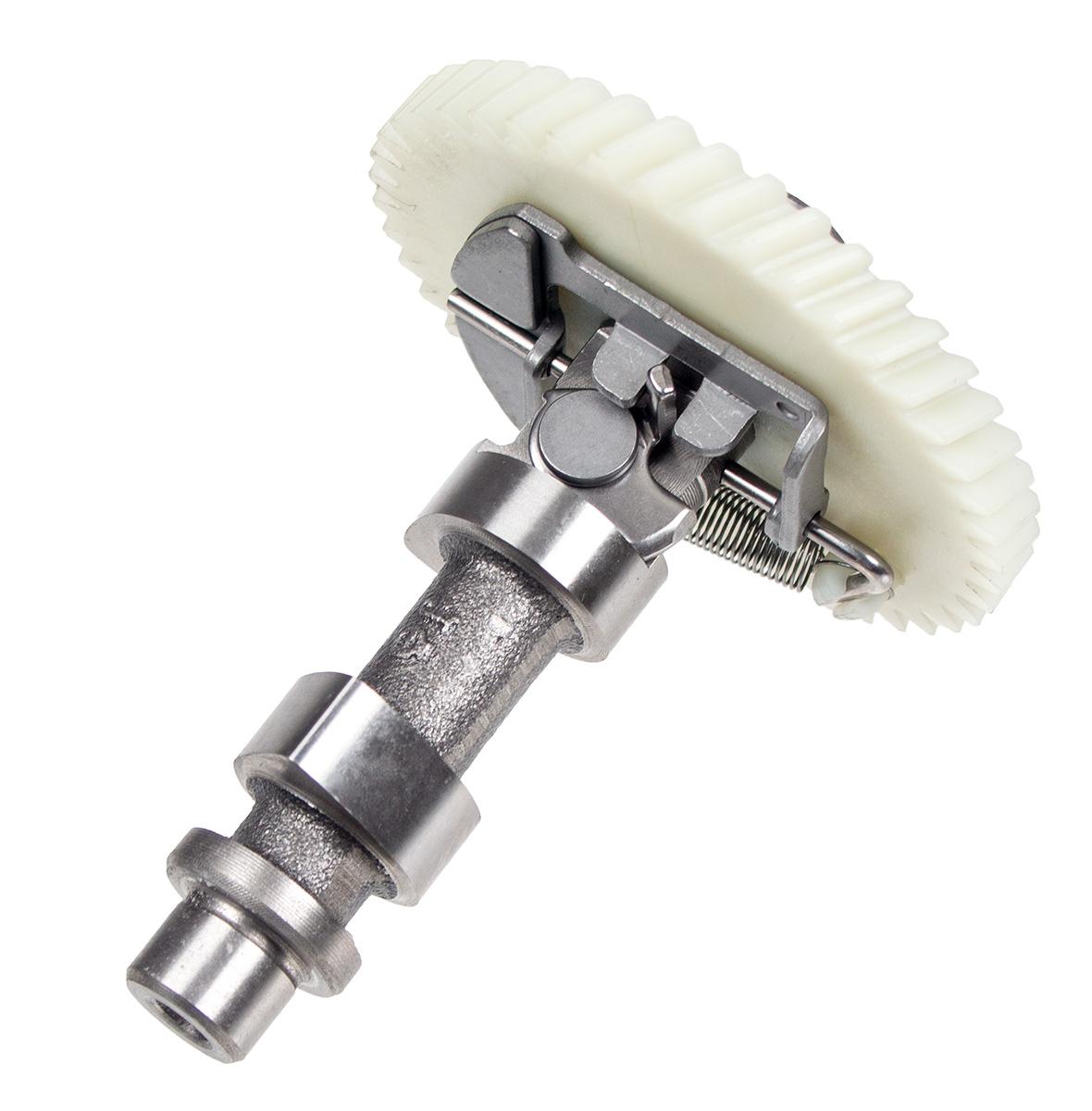 Wałek rozrządu Zongshen XP140 100087438 widok z mechanizmem