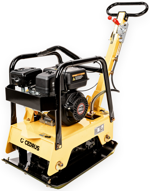 CEDRUS ZG06 SOIL COMPACTOR REVERSIBLE PLATE COMPACTOR FRONT/REAR 122 KG /6.5KM + TRANSPORT WHEELS + MAT ZG 06 - AUTHORIZED CEDRUS DEALER