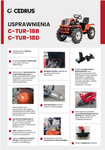 CEDRUS C-TUR 18B 4x4 MINI ZEMĚDĚLSKÝ TRAKTOR SPRINIC MULTIFUNKČNÍ LONCIN LC192FD 18HP 4x4 - OFICIÁLNÍ DISTRIBUTOR - AUTORIZOVANÝ PRODEJCE CEDRUS
