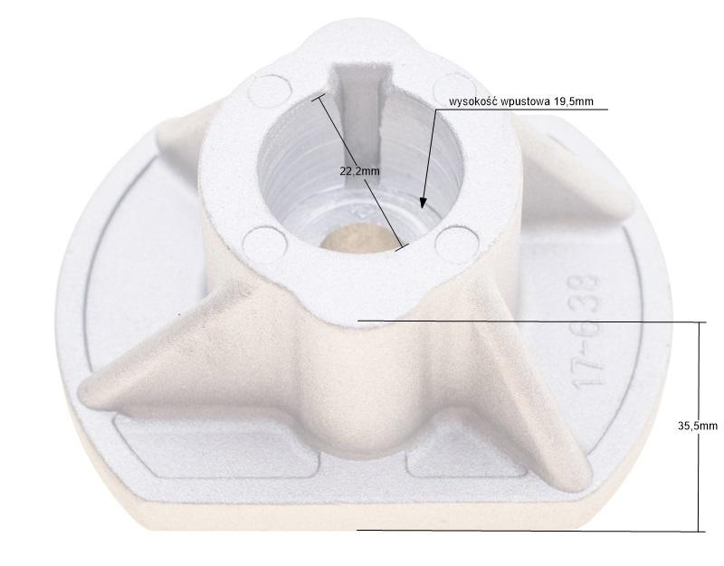Adapter Castel Garden Tornado 17-638 - szczegóły wykonania