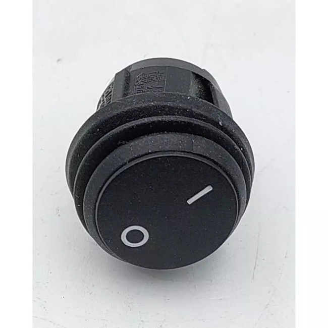Rocker switch BLACK 0-I 230V for DED7521/22, new