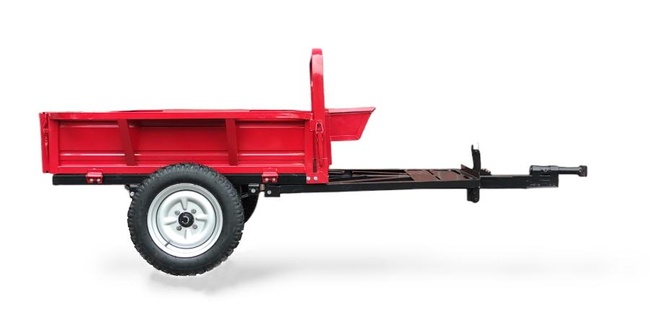 MASTERCUT MC370-08 TRAILER WITH SEAT FOR SINGLE AXLE TRACTOR MASTERCUT MC370 / CEDRUS TJ01,TJ02