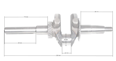 Wał korbowy Loncin G200F-ZM CZĘŚĆ ORGINALNA 130290097-0002