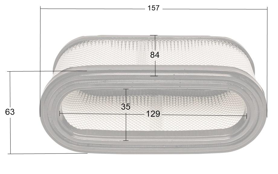Wymiary filtra powietrza Loncin LC1P92F 180120127-0001