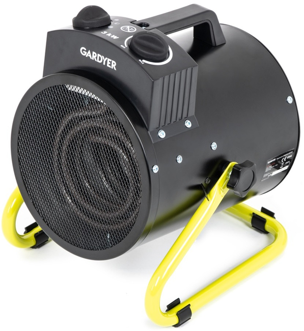 NAGRZEWNICA DMUCHAWA ELEKTRYCZNA GARDYER HE3500 3kW - OFICJALNY DYSTRYBUTOR - AUTORYZOWANY DEALER GARDYER