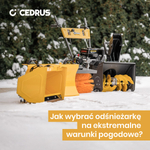 Cedrus ZM06E 4w1 Zamiatarka Spalinowa Odśnieżarka Pług z Napędem 80 cm 6,5 KM