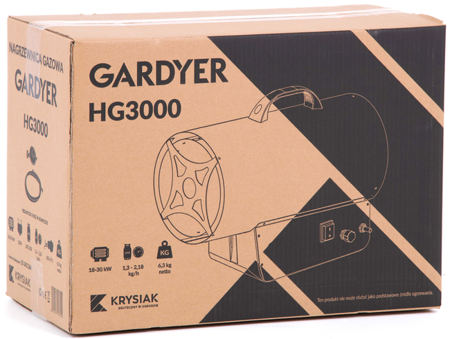 GARDYER HG3000 GAS HEATER - OFFICIAL DISTRIBUTOR - AUTHORIZED GARDYER DEALER