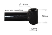 MASTERCUT MC370-08 PRZYCZEPKA PRZYCZEPA Z FOTELEM SIEDZENIEM DO TRAKTORA JEDNOOSIOWEGO MASTERCUT MC370 / CEDRUS TJ01,TJ02