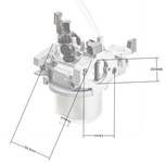 Loncin LC168F-2H carburetor ORIGINAL PART 170021094-0001