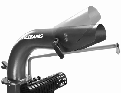 WEIBANG WBDL5021R PROFI PROFESSIONAL PETROL LEAF VACUUM CLEANER SIDEBOARD MUNICIPAL GARDEN STREET CAR RATO R670 V-TWIN - EWIMAX - AUTHORIZED WEIBANG DEALER