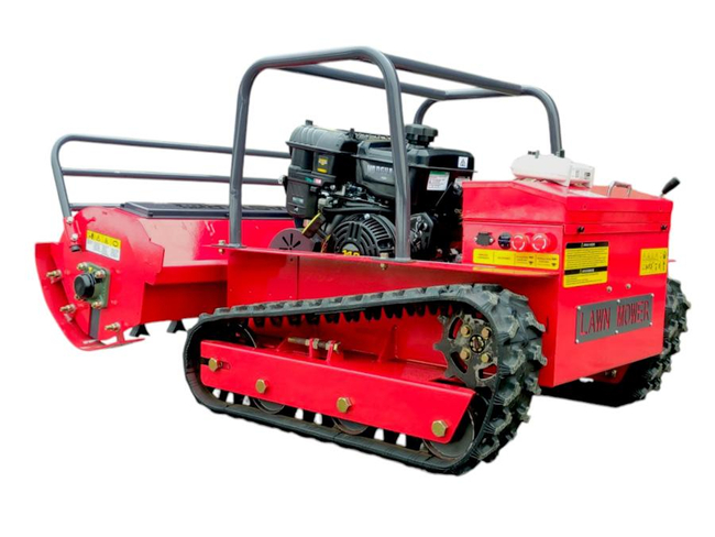 MASTERCUT JFRC100S BIJAK MOWING ROBOT REMOTE CONTROLLED HYBRYDIC MOWER SPRINKLING TREATMENT PLATFORM WITH PILOT DRIVE PHOTOVOLTAIKA 100cm