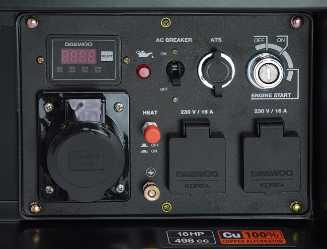 DAEWOO DDAE 6000XE DIESELOVÝ GENERÁTOR 2x16A, 1x32A AVR 11 hp - OFICIÁLNÍ DISTRIBUTOR - AUTORIZOVANÝ PRODEJCE DAEWOO