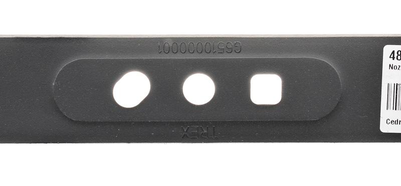 Nóż kosiarki Cedrus 480141 – otwory montażowe zbliżenie