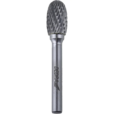 Dedra 07F644 Frez trzpieniowy owalny E12x20mm 6mm do metalu, pilnik węglikowy