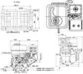 LONCIN G420F-A PETROL ENGINE 15 hp Shaft 25 mm MOTOR HONDA GX420 - EWIMAX - OFFICIAL DISTRIBUTOR - AUTHORIZED LONCIN DEALER