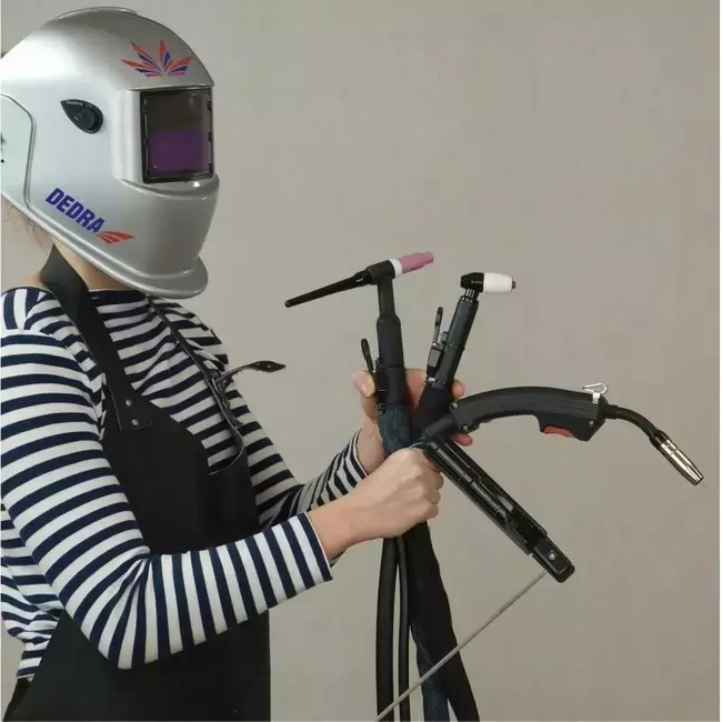 DEDRA DES003 2-FUNCTION SELF-DARKENING WELDING VISOR, VIEWFINDER: 98X43MM, 2 SENSORS