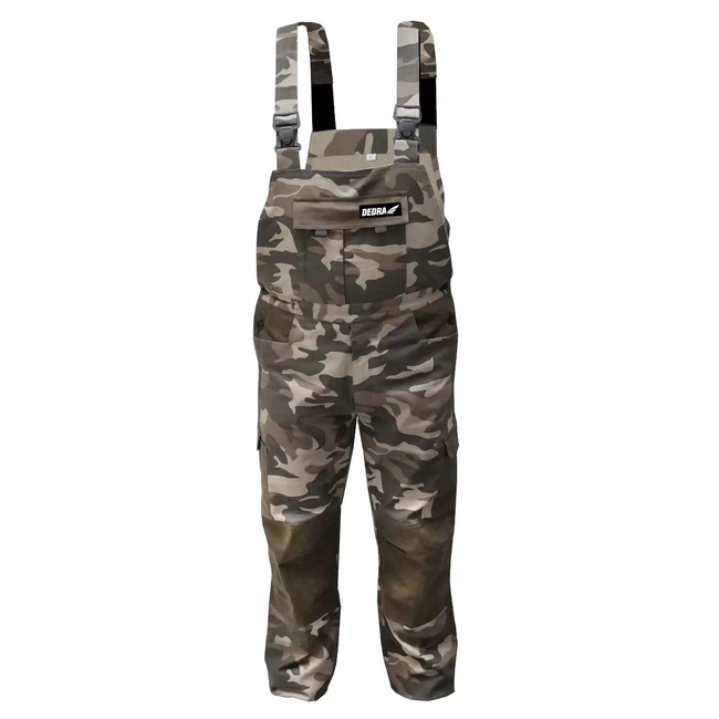 DEDRA BH43SO-LD SIZE LD MORO PROTECTIVE DUNGAREES PANTS, COTTON+ELASTANE, 240G/M2