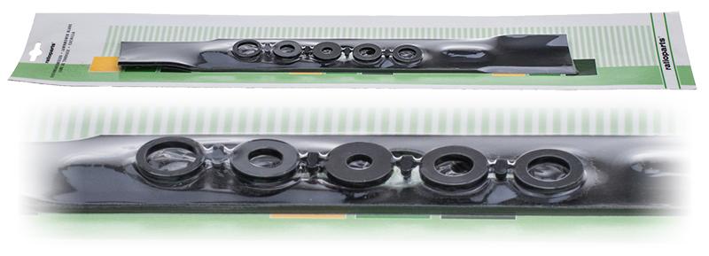 Nóż kosiarki uniwersalny 40cm wyrzut boczny blister 1-140