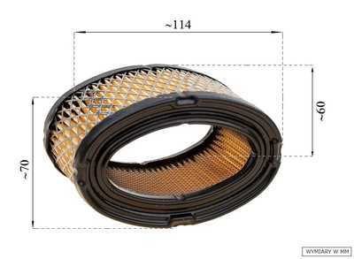 Tecumseh 7-10HP air filter 8R03-06