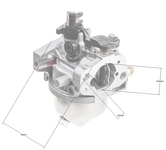 Loncin LC1P70F karburátor ORIGINÁLNÍ DÍL 170021899-0002