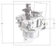 Loncin LC1P65FA carburetor ORIGINAL PART 170022107-0002