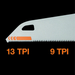 Fiskars Piła ręczna PowerTooth™ 550 mm 9 TPI 1062917 do drewna laminatu PCV