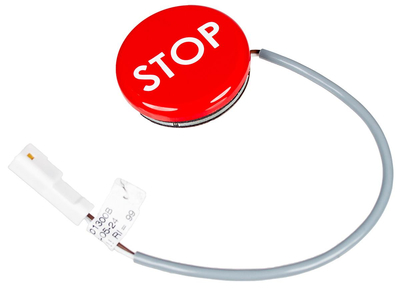 Emergency stop button for Wiper Trekker S XL-S mower