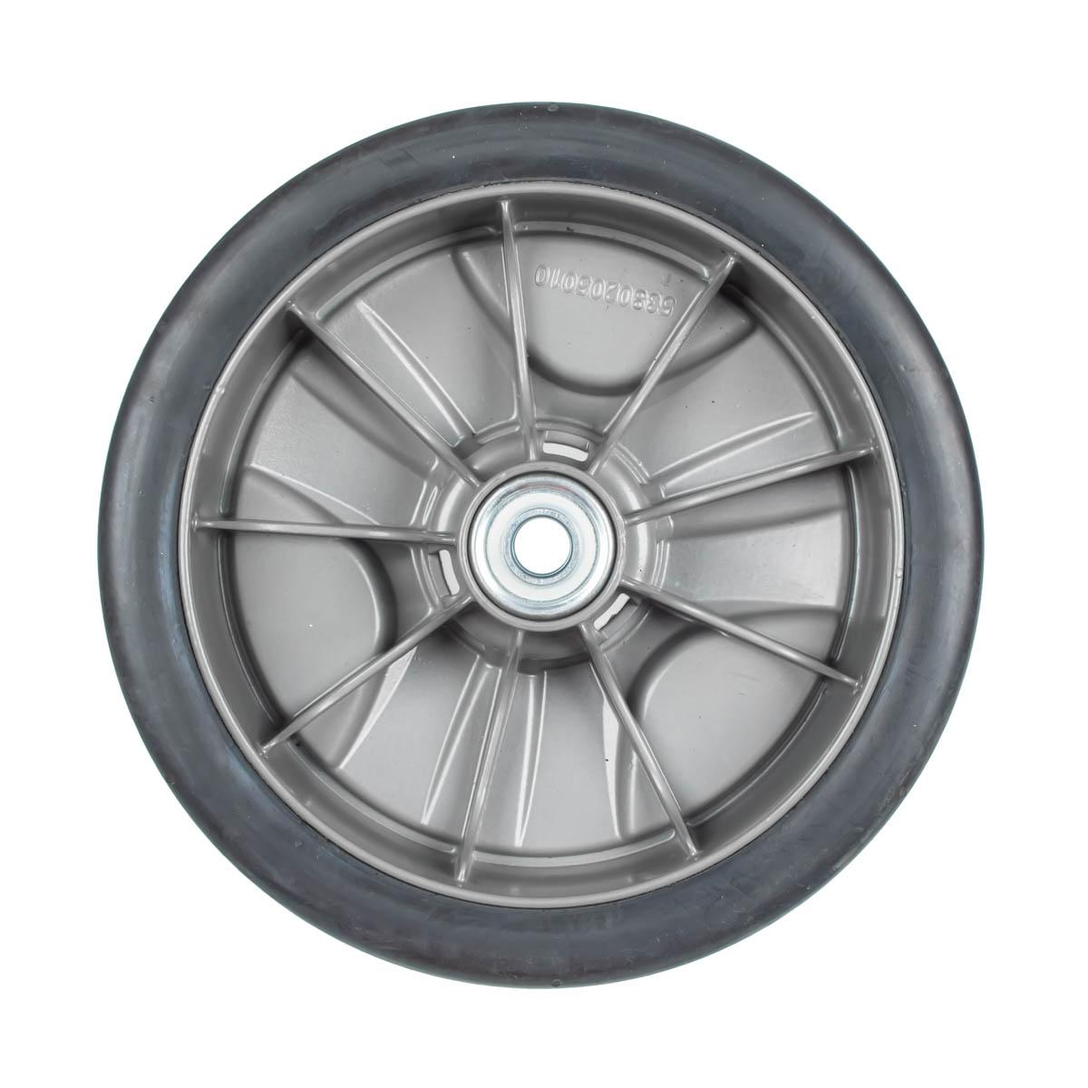 Koło kosiarki Weibang przód 8 cali WB537SC V AL 2021 widok od strony piasty