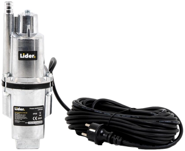LIDER LMP280 MEMBRANE SURFACE WATER PUMP for deep wells 280W 1020 l/h - OFFICIAL DISTRIBUTOR - AUTHORIZED LIDER DEALER
