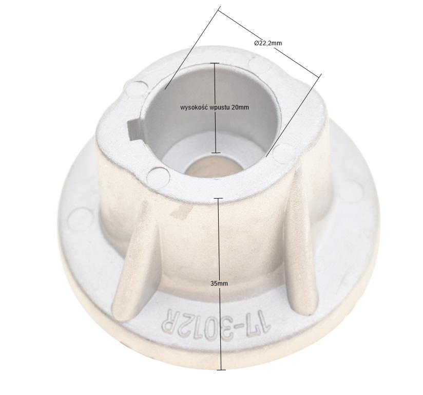 Adapter kosiarki Castel Garden 22.2mm 17-639 zdjęcie 3