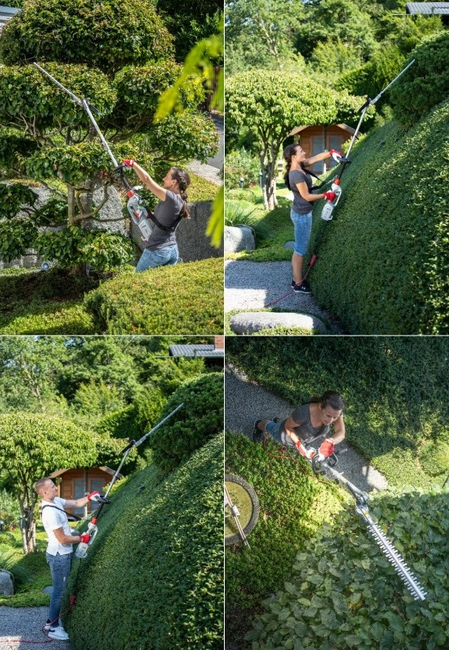 IKRA IECH 1000 chainsaw chain saw cutter chopper hedge trimmer electric hedge trimmer on telescopic boom 2-in-1 1000W PREMIUM OB-IKRIECH1000 EWIMAX - OFFICIAL DISTRIBUTOR - AUTHORIZED IKRA DEALER