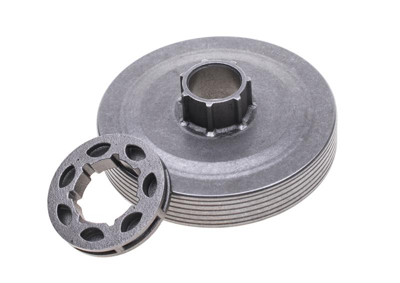 Bęben sprzęgła NAC z zębatką pływającą 3/8 SPS01-45 CS45 CS52 pilarki marketowe NZ266 - widok z boku
