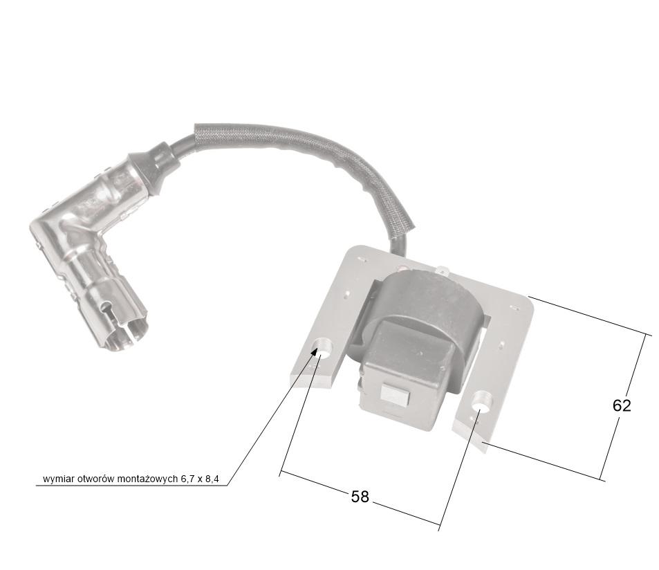 Moduł zapłonowy Rato silnik RV170 RV225 30400-Z340410-0100 - widok boczny