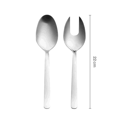 Fiskars Functional Form 1002960 zestaw do sałatek – łyżka i widelec do serwowania