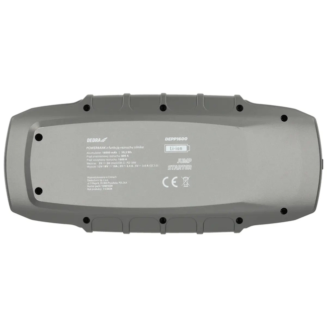 Powerbanka s funkcí startování motoru 16000mAh, LCD displej