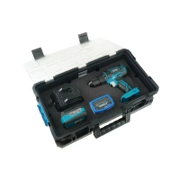 DEDRA SAS+ALL N0303G01 DED7042 Zestaw 18V: wkrętarka, aku 4Ah, ładowarka, bity, skrzynka